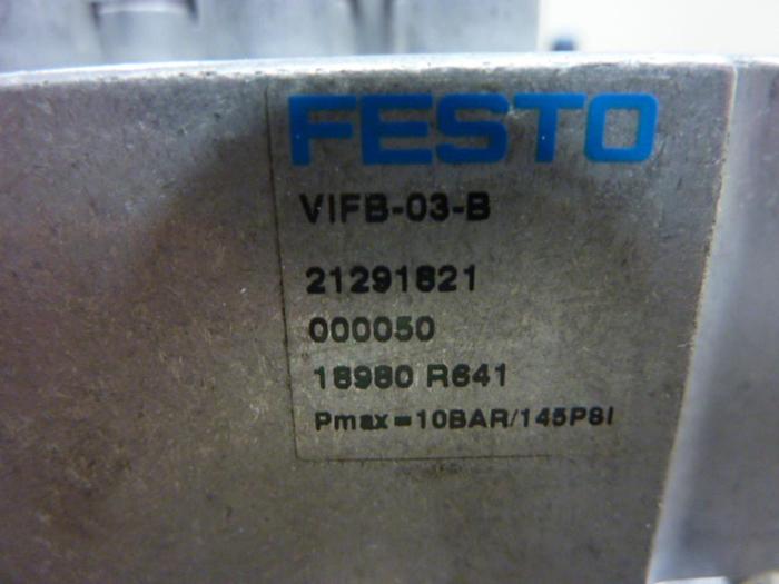 Used FESTO Control Block w/ Valves IFB8-03 #52798
