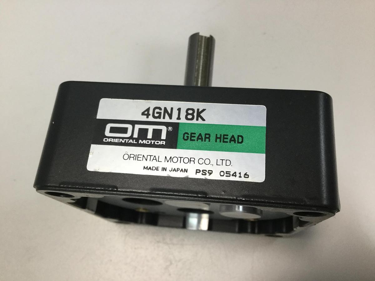 Used ORIENTAL MOTOR Gearhead 4GN18K Used