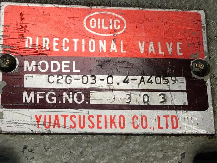 Used YUATSU SEIKO Valve C2G0304A4059 #114945