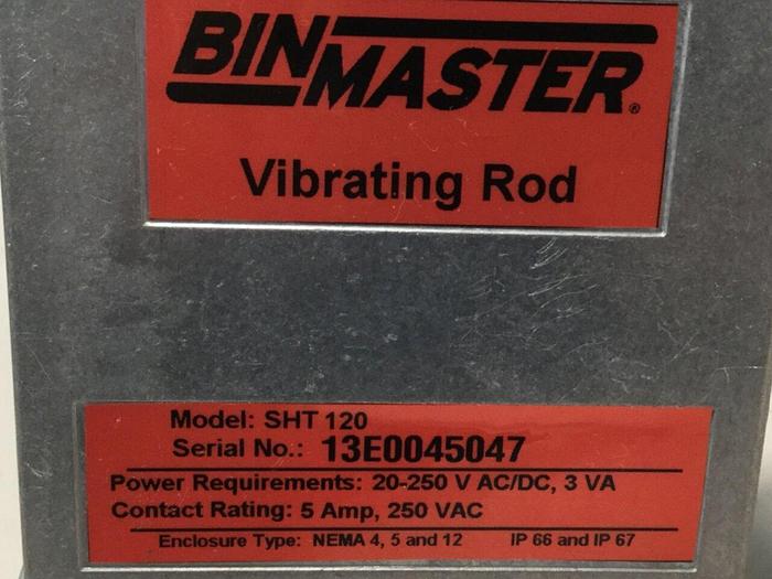 Used BIN MASTER Vibrating Rod SHT120 #111178