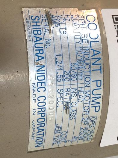 Used SHIBAURA Coolant Pump OPS-250A #108106