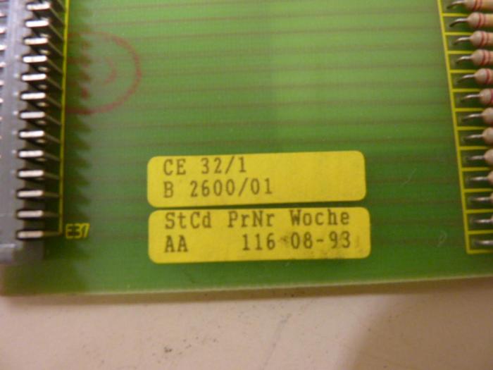 Used BACHMANN ELECTRONIC Circuit Board CE 32/1 2600/1 #54449