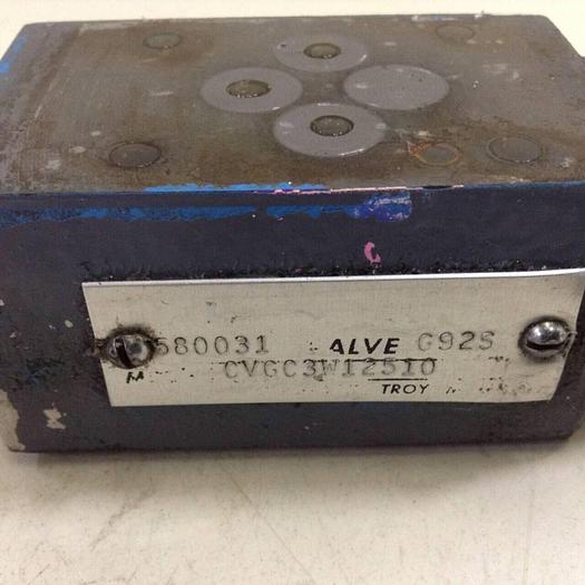 Used VICKERS Relief Valve CVGC 3 W 125 10 #72640