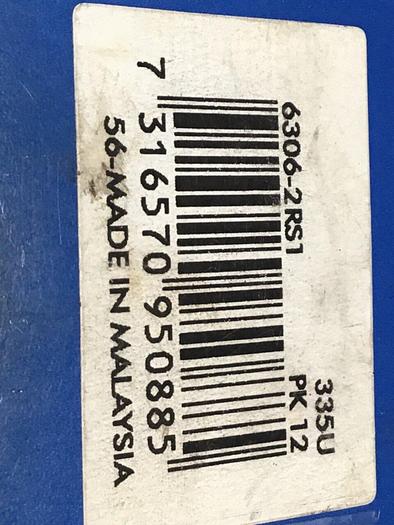 Used SKF Ball Bearing 6306-2RS1 #129177