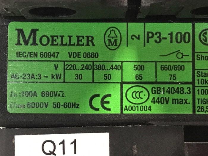 Used MOELLER Switch P3-100 #86346