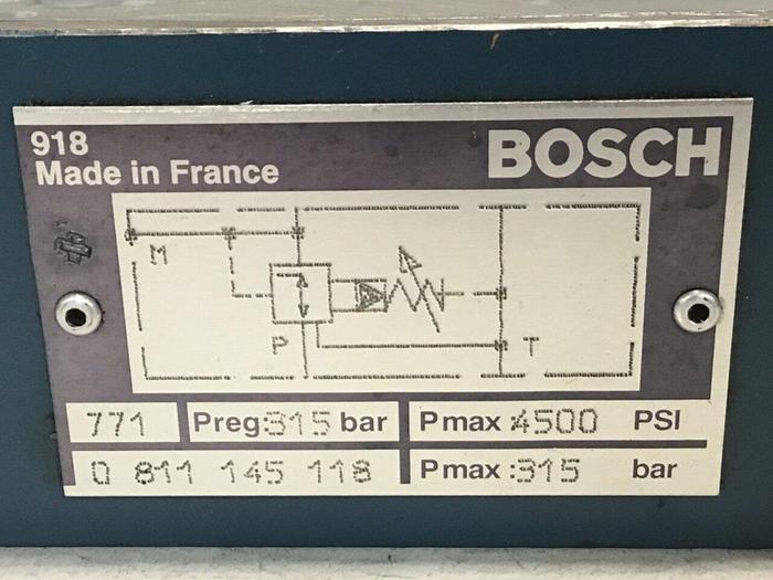 Used BOSCH Valve 0 811 145 118 #129945