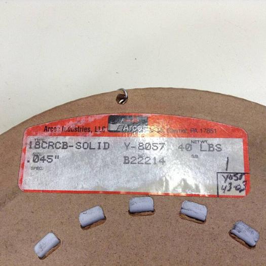 ARCOS INDUSTRIES High Performance Welding Alloys 18CRCB-SOLID #71252