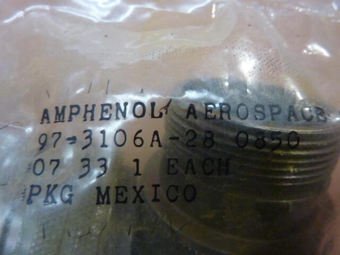 AMPHENOL AEROSPACE Connector 97-3106A-28 0850 #32492
