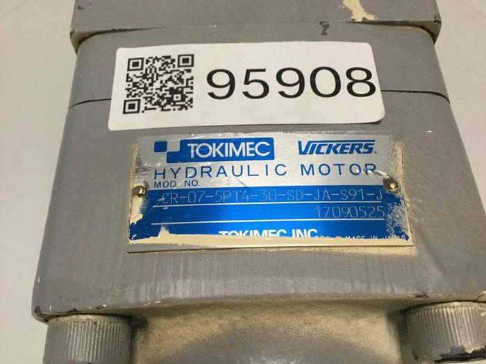 Used TOKIMEC Hydraulic Motor w/ Encoder CB-07-5PT4-30-SD-JA-S91-J #95908