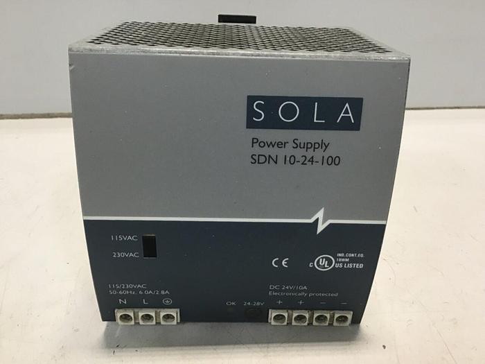 Used SOLA ELECTRIC Power Supply SDN10-24-100 #126920
