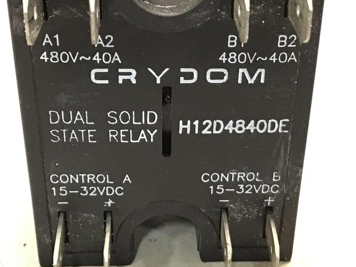 Used CRYDOM Dual Solid State Relay H12D4840DE #122507