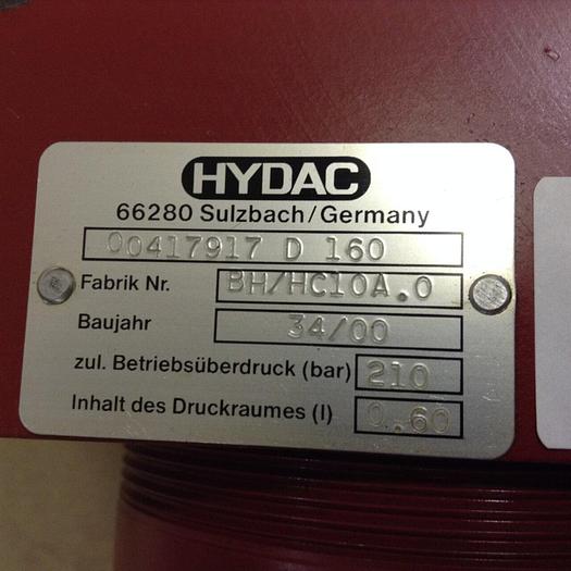 Used HYDAC Hydraulic Filter BH/HC10A.0 USED #77326