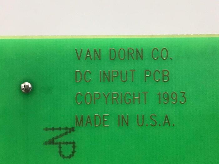 Used VAN DORN DC Input Board 330037 PC330-037 Used