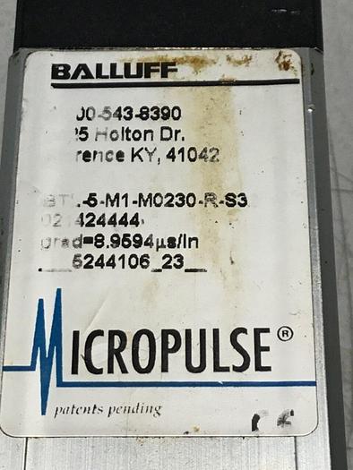 Used BALLUFF Linear Transducer BTL-5-M1-M0230-R-S3 #138624