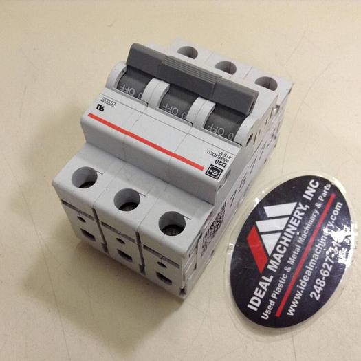 Used CUTLER HAMMER 20 Amp Circuit Breaker WMS3D20 #75773