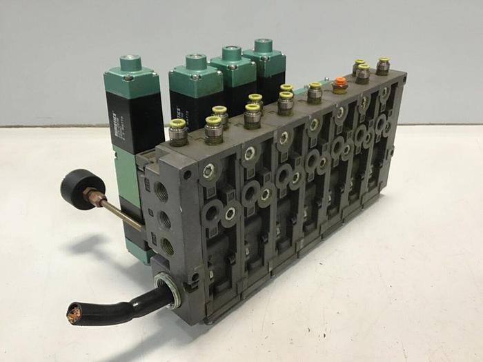 Used NUMATICS Control Block w/ Valves 081SS400M000061 #130805