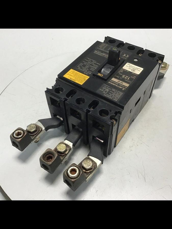 Used MITSUBISHI 125 Amp Circuit Breaker NF-SF3125 USED