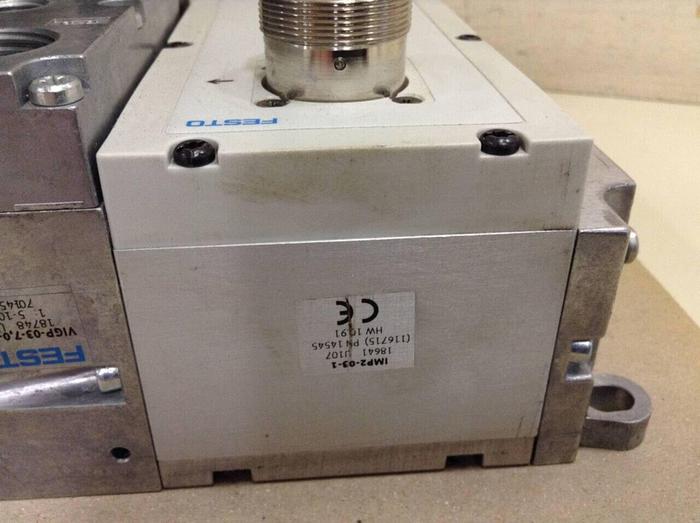 Used FESTO Control Block w/ Valves IMP2-03-1 #70459