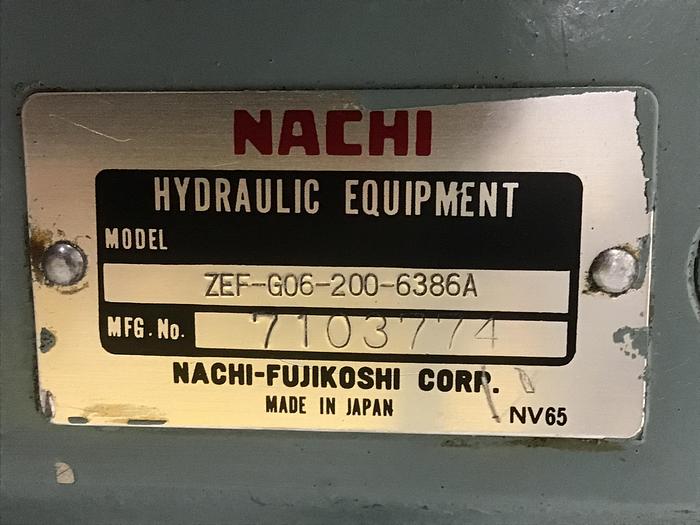Used NACHI Pump PZE-4B-13-130FR2A-2063D Used #137887