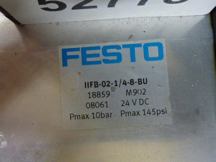 Used FESTO Control Block / Valve Terminal IFB8-02 #52773