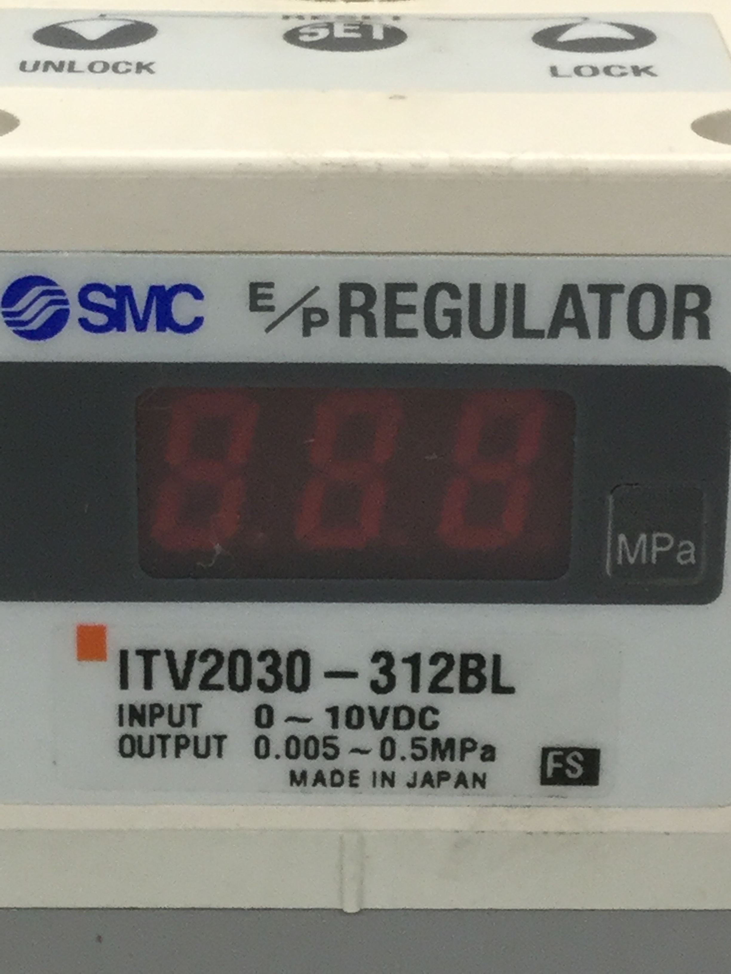 Used SMC Regulator ITV2030-312BL Used