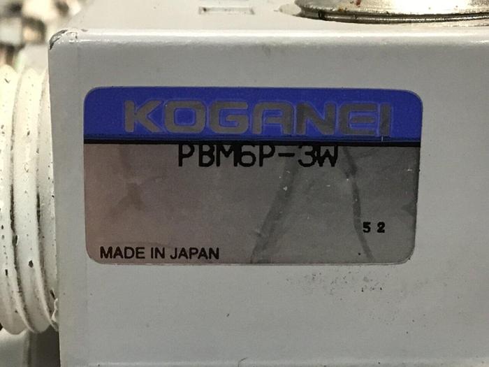 Used KOGANEI Block w/ Valves PBM6P-3W #120980