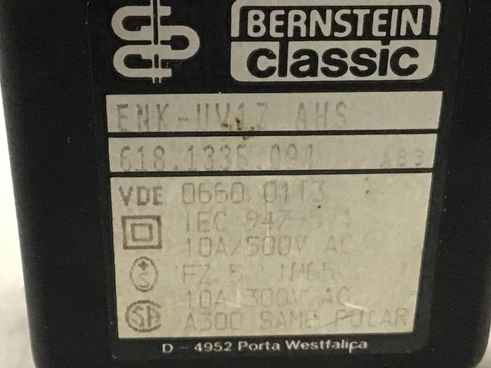 Used BERNSTEIN Limit Switch ENK-UV1Z AHS Used