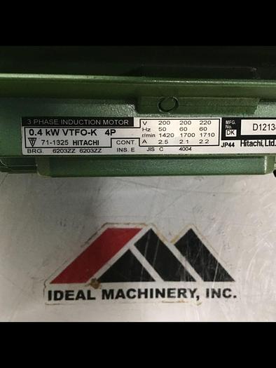 Used HITACHI 3 Phase Induction Motor VTFO-K 4P USED