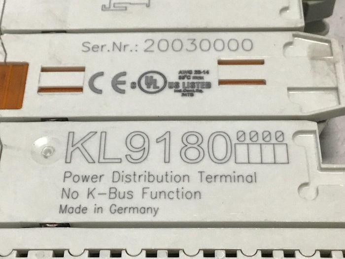 Used BECKHOFF Power Distribution Terminal KL9180 #125262
