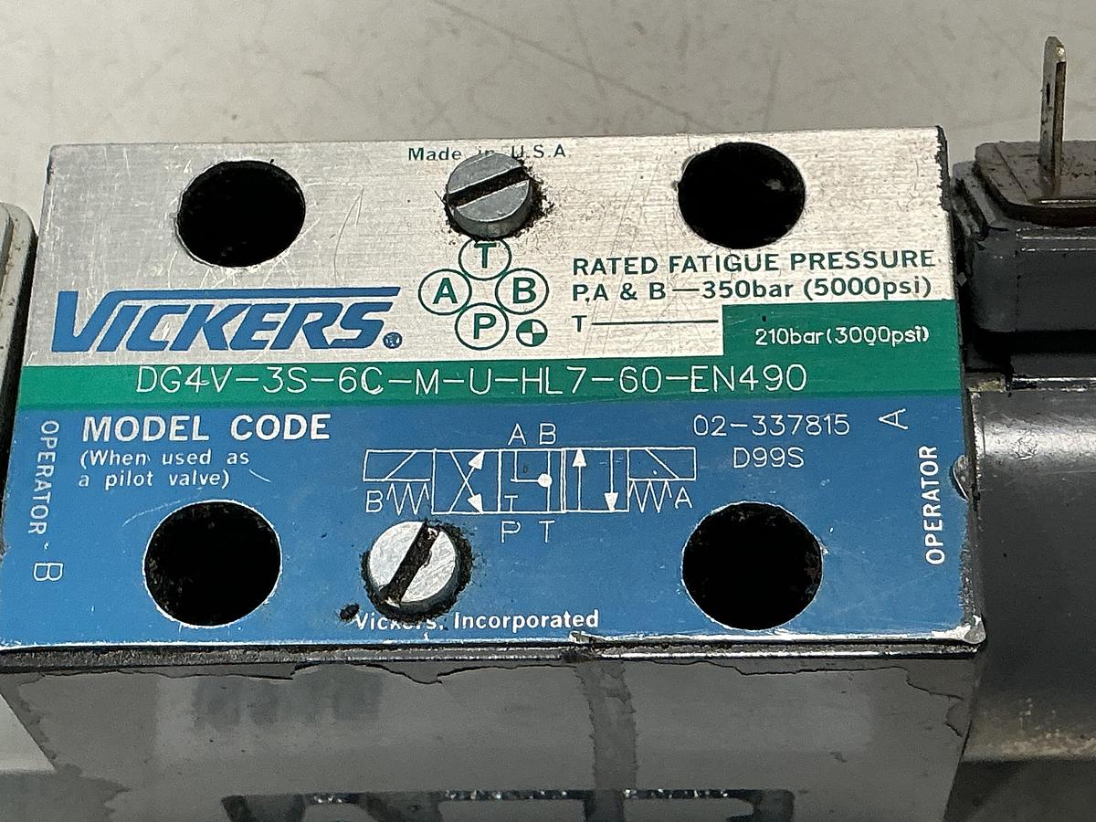 Used VICKERS DG4V-3S-6C-M-U-HL7-60-EN490