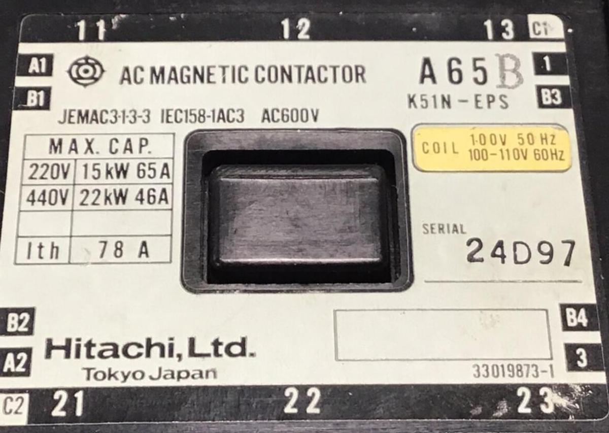 Used HITACHI AC Magnetic Contactor K51N-EPS USED