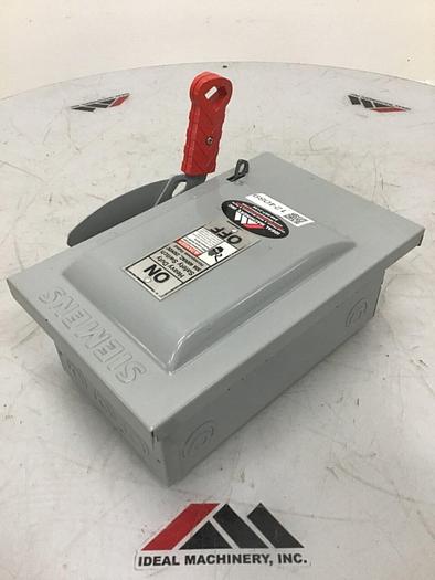 Used SIEMENS 30 Amp Safety Disconnect Switch HNF361 VBII #124089