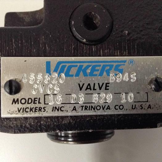 Used VICKERS Valve CVCS16D3B2910 #89922