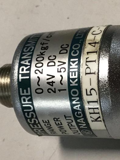 Used NAGANO Pressure Transmitter KH15-PT14-C-200-0.25 #126527