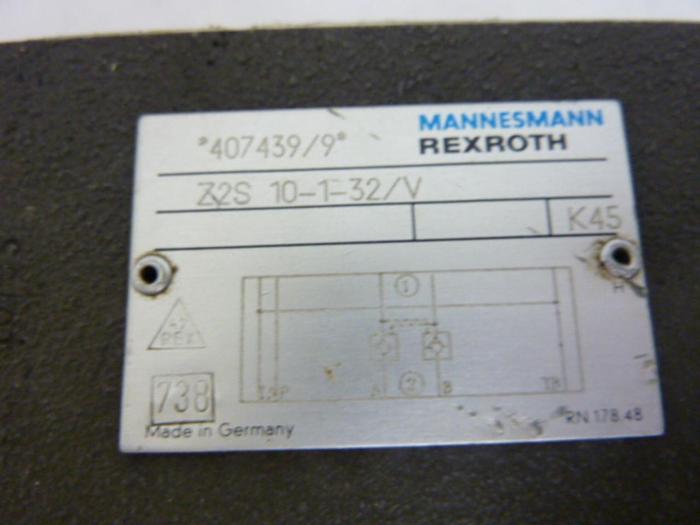 Used REXROTH Valve Z2S10132V #51646