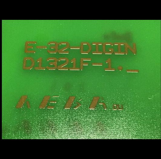 Used KEBA Input Module E-32-DIGIN D1321F-1 Used