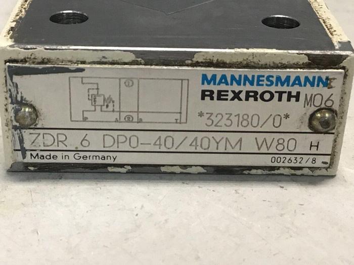 Used MANNESMANN REXROTH Hydraulic Valve ZDR6DP04040YMW80 #132146