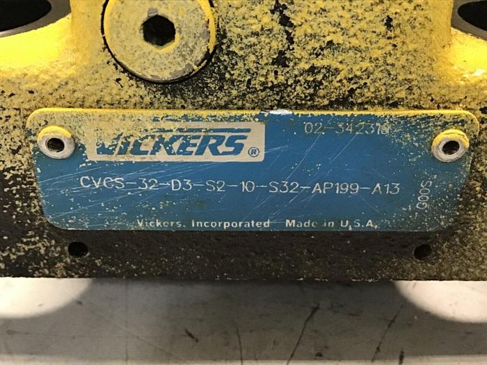 Used VICKERS Check Valve CVCS-32-D3-S2-10-S32-AP199-A13 #142958