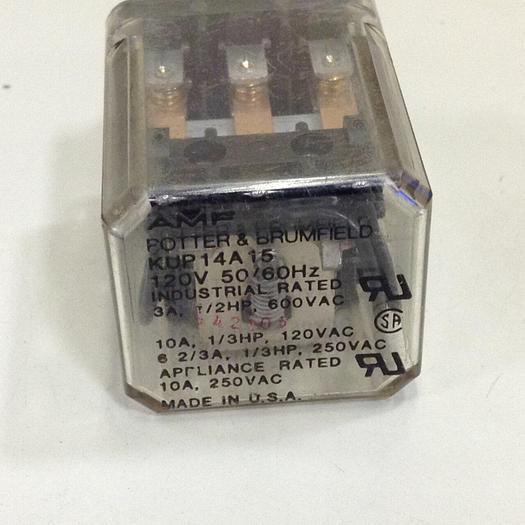 Used POTTER & BRUMFIELD Relay KUP14A15 (1/4 HP) #77839