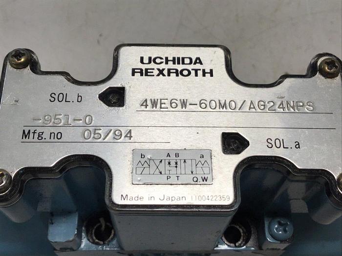Used REXROTH Valve 4WE6W60M0/AG24NPS9510 #130500