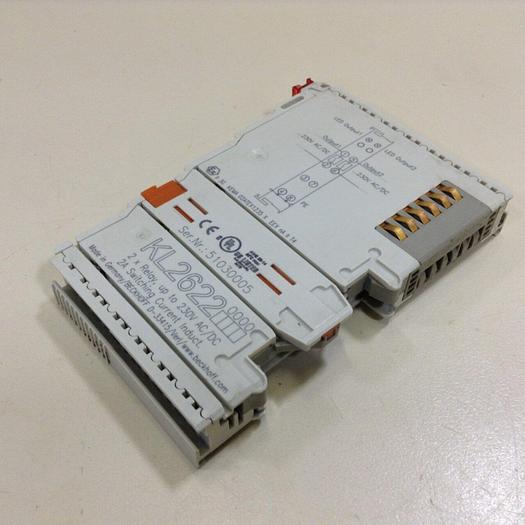 Used BECKHOFF 2 Channel Relay Output Terminal KL2622 #87172