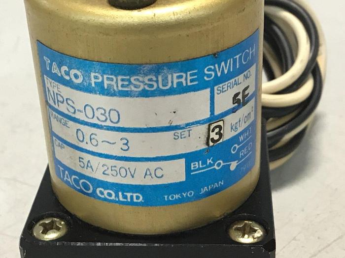 Used TACO Pressure Switch NPS-030 #114558