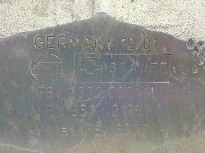 Used STAUFF 2 Way Valve FBV 2332 0001 M #56453
