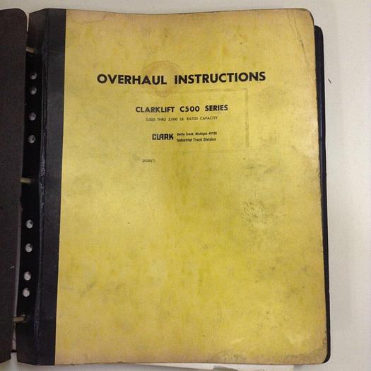 Used CLARK EQUIPMENT Master Maintenance Manual 00M911G USED