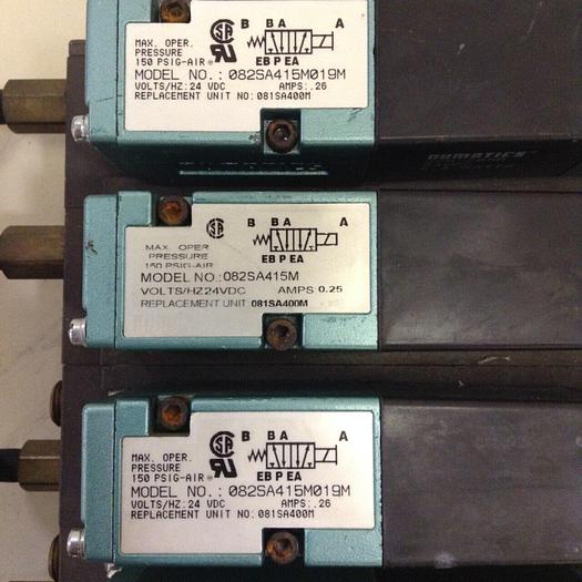 Used NUMATICS Control Block w/ Valves 082SA415M #80017