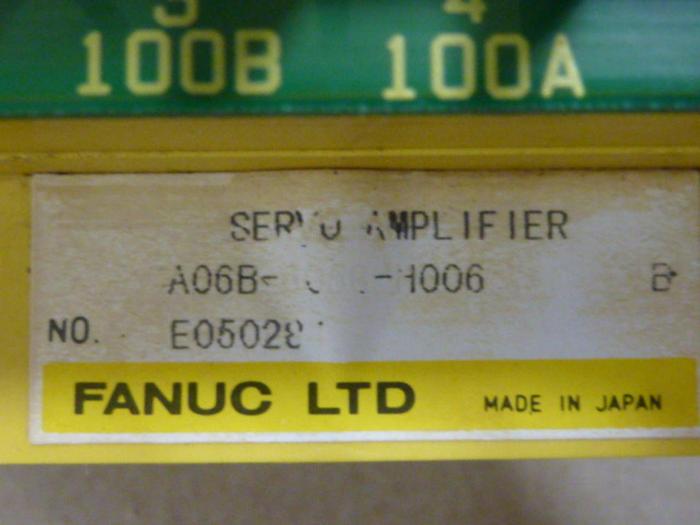 Used FANUC Servo Amplifier A06B-6052-H006 #55439
