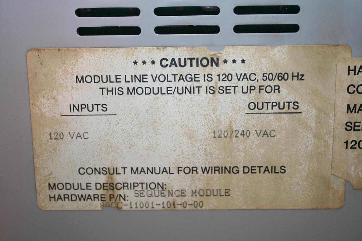Used BARBER COLMAN Sequence Module 80CC-11001-101-0-00 Used
