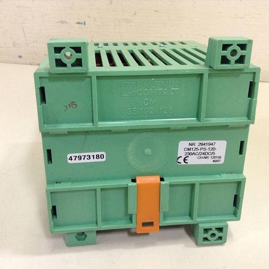 Used PHOENIX CONTACT Power Supply CM 125-PS-120-230AC/24DC/5 #68534