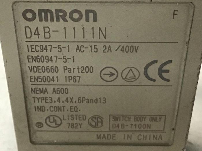 Used OMRON Limit Switch D4B-1111N #122014