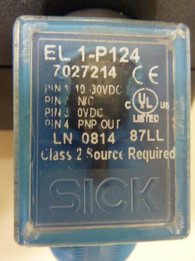 Used SICK OPTIC ELECTRONIC Photoelectric Sensor EL 1-P124 #52108